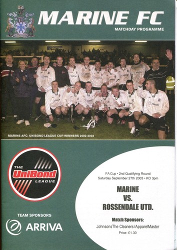 Marine rossendale united - v,