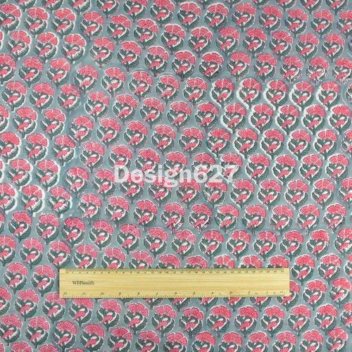 Indian block printed grey - printed, &