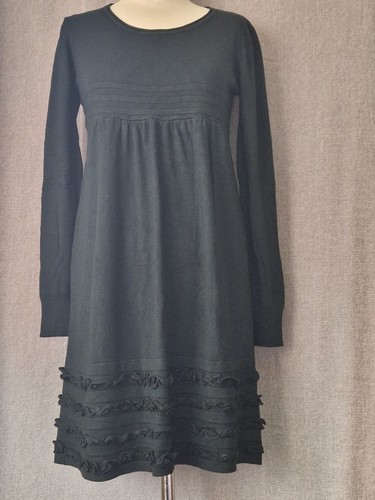 Tsega black frilly ruched hem - black,