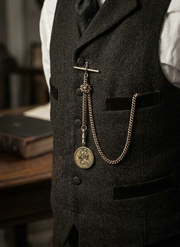 Vintage gold tone bar pocket - gold,