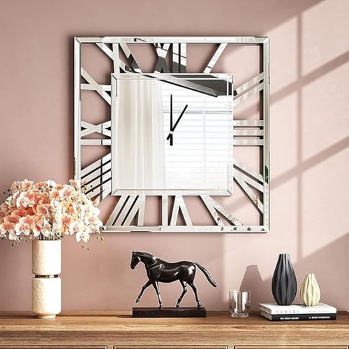 Full mirrored square wall - mirrored,