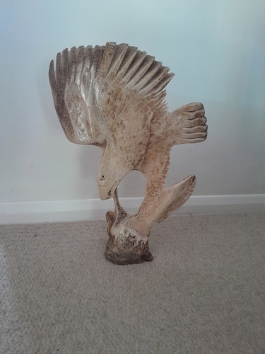 Carved eagle fish - eagle, &
