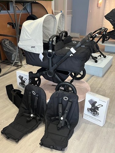 Bugaboo donkey twin - 3, twin-black