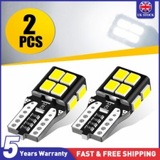 2Pcs White Light Bulb LED T10 194 168 W5W Car Trunk Interior Map License Plate