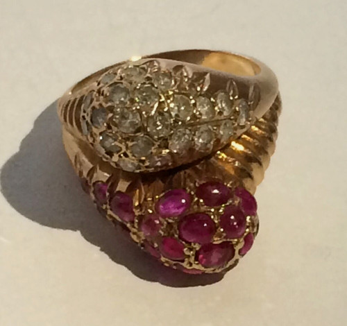 14ct rose gold diamond - rose,
