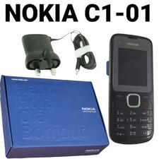 New Nokia C1-01 - Dark Gary (Unlocked) Smartphone with 1 years warranty+Free Po