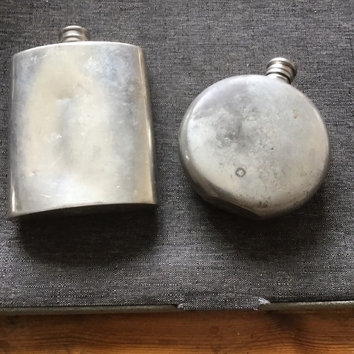 Vintage hip flasks stainless - hip,