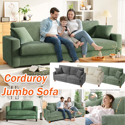 Seater corduroy sofa jumbo - 3/4,