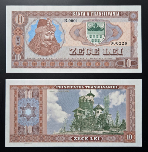 Romania transylvania 10 lei - -,