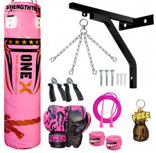 4ft/5ft Punch Bag Heavy Duty Boxing MMA Training Set Ladies Kickboxing Punching