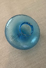 Small Blue Glass Oil Lamp Font