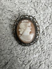 Cameo brooch vintage - cameo,