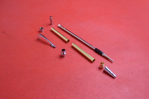 Chrome slimline fancy pencil - chrome,
