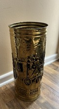 Vintage brass umbrella walking - vintage,