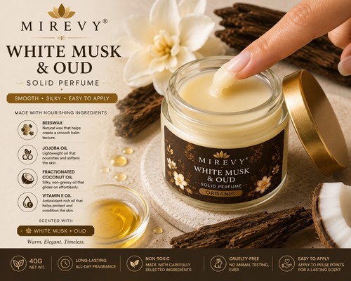 White musk oud solid perfume - musk,
