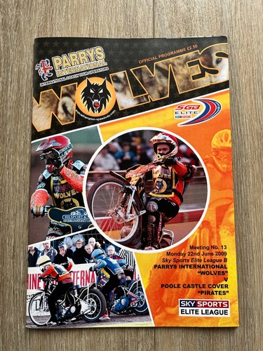 Wolves speedway programme - wolves,