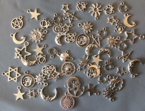 Moon stars sun space mixed - moon,