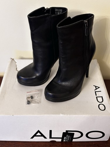 Aldo ankles black leather