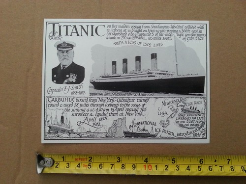Titanic ship postcard - titanic,