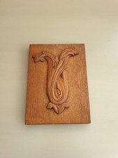 Hand Carved Wood Wall Placque