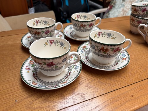 Spode chinese rose cups - chinese, &