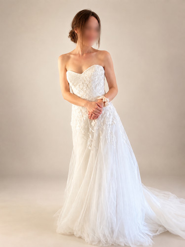 Ivory lace wedding dress - dress, |
