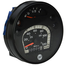 RD Original Vespa Speedometer (Since 2001 ) PX125, PX150, PX200 - Black Edition