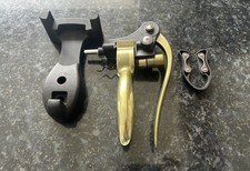 BarCraft Deluxe Lever-Arm Corkscrew Set - Brass Finish
