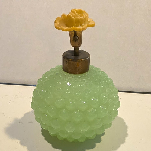 Vtg rice green - i, hobnail