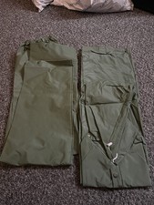 Green Waterproof Jacket And Trousers Carp Fishing Size XL