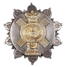 Boer War 1902 The Queens Own Cameron Highlanders Silver Sweetheart Brooch Badge
