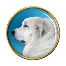 Pyrenean Mountain Dog (Great Pyrenees) Lapel Pin Badge