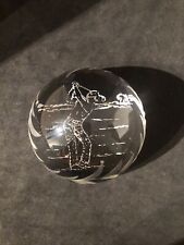 Edinburgh crystal golf paperweight 3” wide