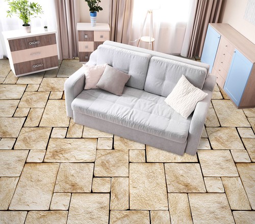 Yellow bricks r2592 floor - yellow,