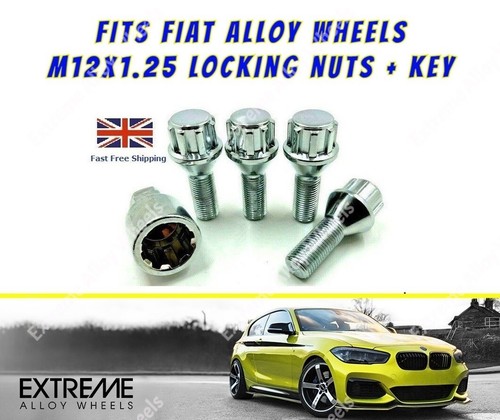 Locking wheel bolts for fiat - bolts,
