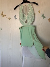 THREE FLOOR  Women Dress  Party Wedding ASYMMETRIC ZIP WAIST GREEN DRESS Size 6