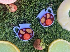 Sangria Jug Earrings Drink