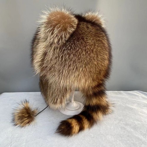 Women men real raccoon fur - women, men's
