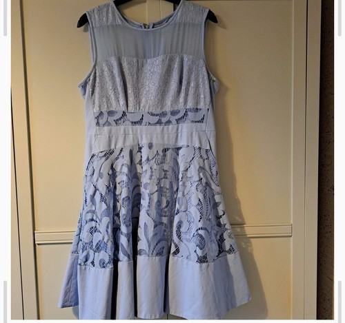 Coast blue lace dress - blue,