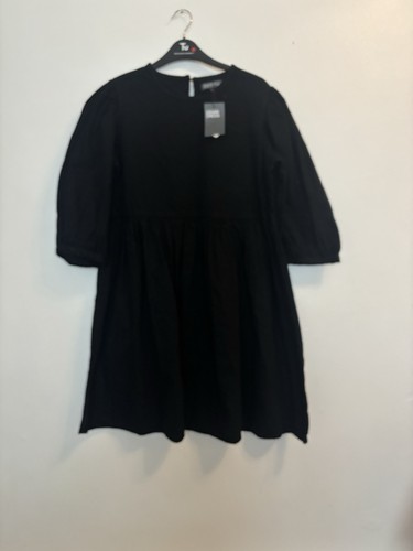 Primark black denim dress - primark, with