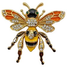 Luxury Gold Tone Bee Brooch