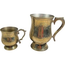 Brass Engraved Tankard and