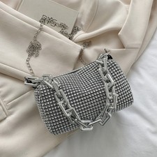Rhinestone Bucket Bag Glitter