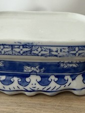 Vintage Blue White Ceramic