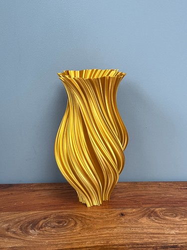 Stylish printed vase - vase,, dried