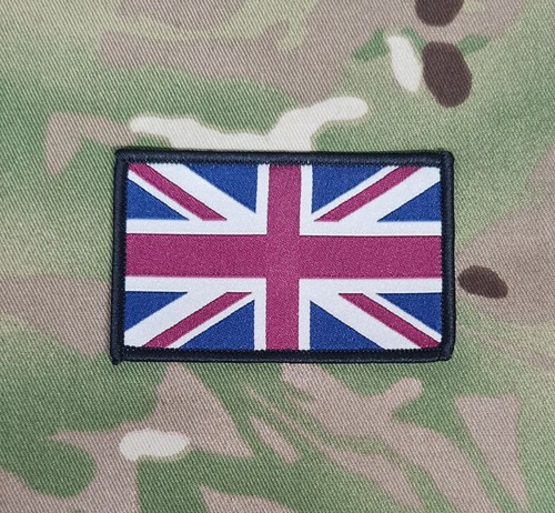 British flag woven - british, badge