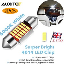 AUXITO 2X 31mm 12V LED Round