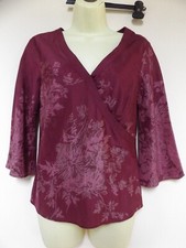 MONSOON ORIENTAL STYLE FLORAL SILK TUNIC...SIZE 12