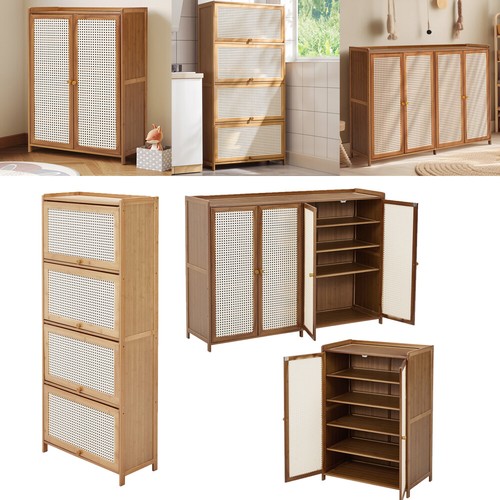 Rattan shoe cabinet - rattan, plastic