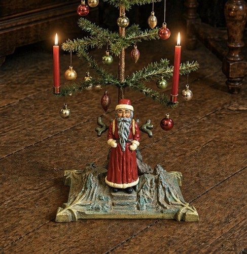 Cast iron german santa claus - cast,